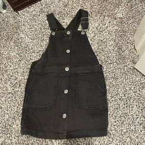 Oshkosh button down jean skirt overall